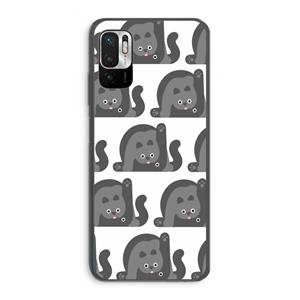 CaseCompany Cats: Xiaomi Redmi Note 10 5G Transparant Hoesje