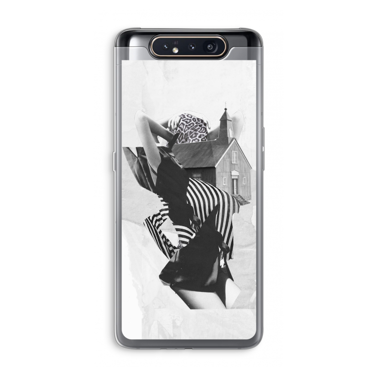 CaseCompany House: Samsung Galaxy A80 Transparant Hoesje