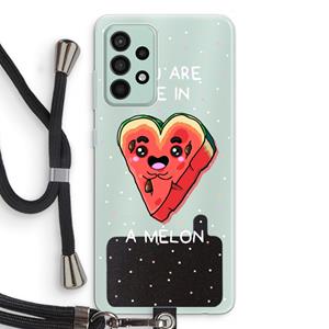 CaseCompany One In A Melon: Samsung Galaxy A52s 5G Transparant Hoesje met koord