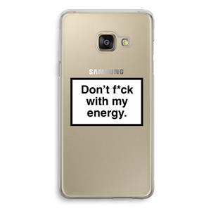 CaseCompany My energy: Samsung Galaxy A3 (2016) Transparant Hoesje