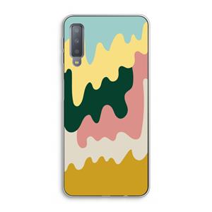 CaseCompany Baar B: Samsung Galaxy A7 (2018) Transparant Hoesje