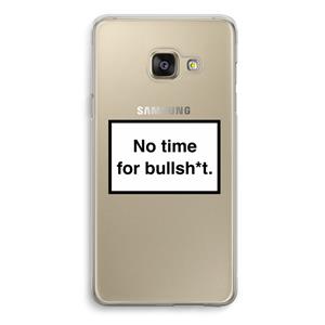 CaseCompany No time: Samsung Galaxy A3 (2016) Transparant Hoesje