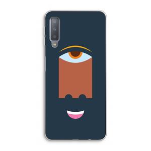 CaseCompany Mono M: Samsung Galaxy A7 (2018) Transparant Hoesje