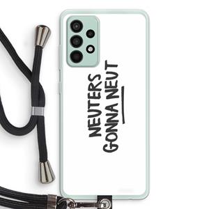 CaseCompany Neuters: Samsung Galaxy A52s 5G Transparant Hoesje met koord