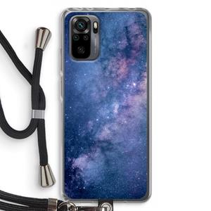 CaseCompany Nebula: Xiaomi Redmi Note 10 Pro Transparant Hoesje met koord