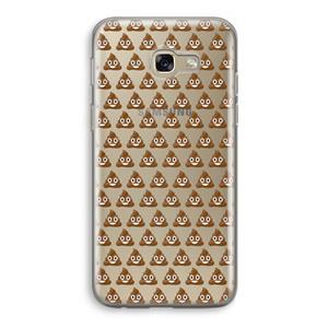 CaseCompany Poop emoji: Samsung Galaxy A5 (2017) Transparant Hoesje
