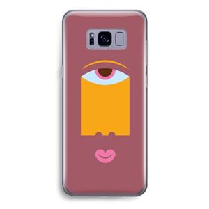 CaseCompany Mono V: Samsung Galaxy S8 Transparant Hoesje