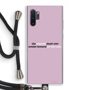 CaseCompany uw waarde daalt niet: Samsung Galaxy Note 10 Plus Transparant Hoesje met koord