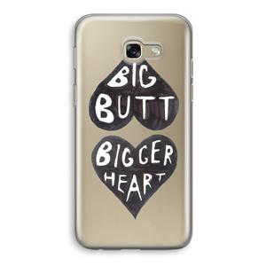 CaseCompany Big butt bigger heart: Samsung Galaxy A5 (2017) Transparant Hoesje