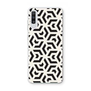 CaseCompany Crazy pattern: Samsung Galaxy A70 Transparant Hoesje
