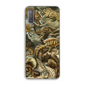 CaseCompany Haeckel Lacertilia: Samsung Galaxy A7 (2018) Transparant Hoesje