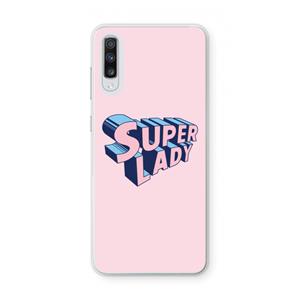 CaseCompany Superlady: Samsung Galaxy A70 Transparant Hoesje