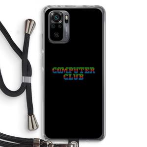 CaseCompany Retro: Xiaomi Redmi Note 10 Pro Transparant Hoesje met koord