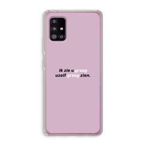 CaseCompany uzelf graag zien: Samsung Galaxy A51 5G Transparant Hoesje