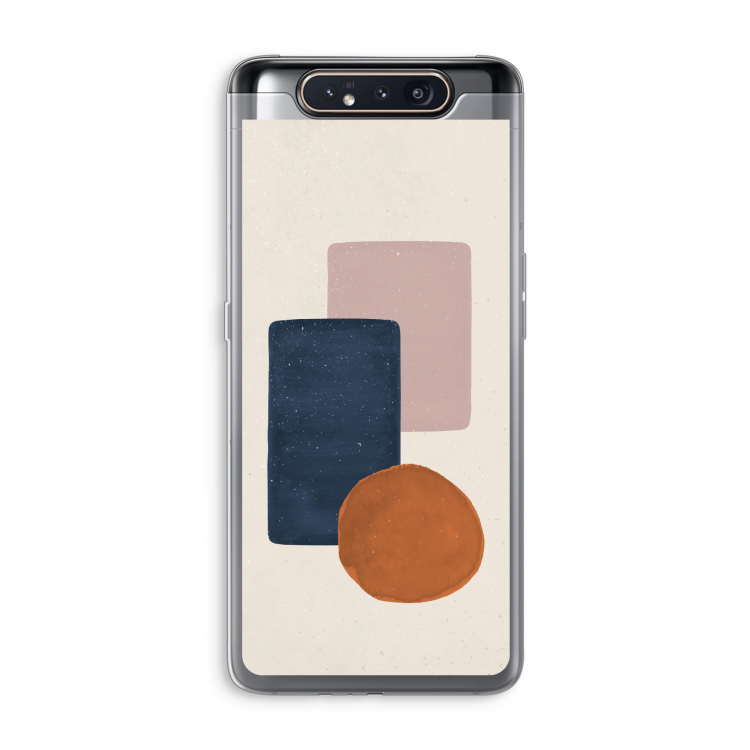 CaseCompany Geo #3: Samsung Galaxy A80 Transparant Hoesje
