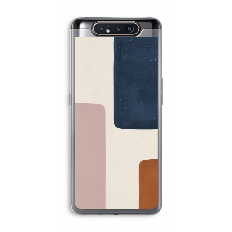 CaseCompany Geo #5: Samsung Galaxy A80 Transparant Hoesje