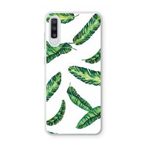 CaseCompany Lange bladeren: Samsung Galaxy A70 Transparant Hoesje