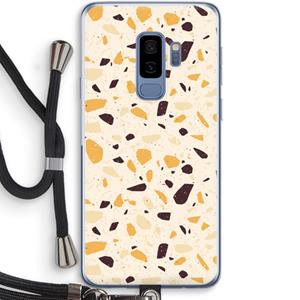 CaseCompany Terrazzo N°13: Samsung Galaxy S9 Plus Transparant Hoesje met koord