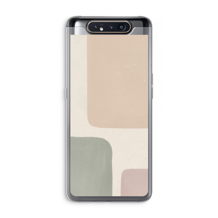 CaseCompany Geo #7: Samsung Galaxy A80 Transparant Hoesje