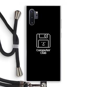 CaseCompany Hello: Samsung Galaxy Note 10 Plus Transparant Hoesje met koord