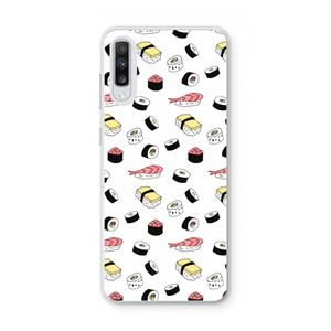 CaseCompany Sushi time: Samsung Galaxy A70 Transparant Hoesje