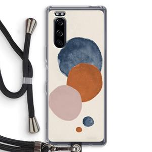 CaseCompany Geo #4: Sony Xperia 5 Transparant Hoesje met koord