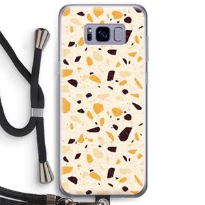 CaseCompany Terrazzo N°13: Samsung Galaxy S8 Plus Transparant Hoesje met koord