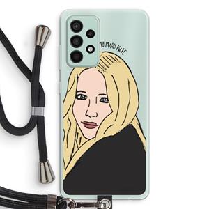 CaseCompany Mary Kate: Samsung Galaxy A52s 5G Transparant Hoesje met koord