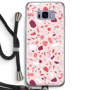 CaseCompany Terrazzo N°15: Samsung Galaxy S8 Plus Transparant Hoesje met koord