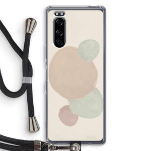 CaseCompany Geo #9: Sony Xperia 5 Transparant Hoesje met koord