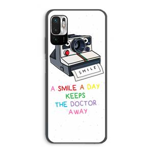 CaseCompany Smile: Xiaomi Redmi Note 10 5G Transparant Hoesje