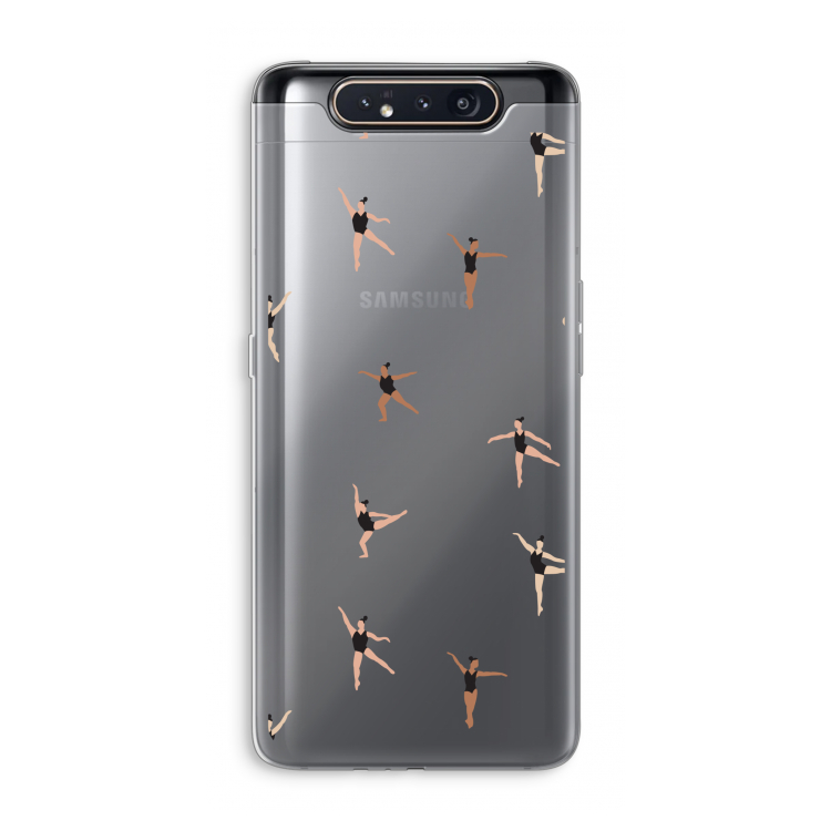 CaseCompany Dancing #1: Samsung Galaxy A80 Transparant Hoesje