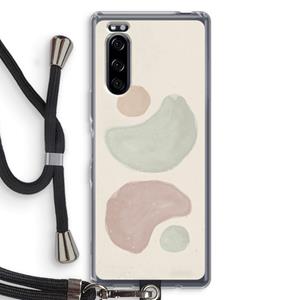 CaseCompany Geo #10: Sony Xperia 5 Transparant Hoesje met koord