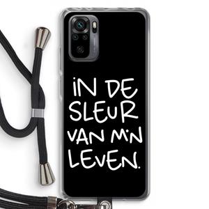CaseCompany De Sleur: Xiaomi Redmi Note 10 Pro Transparant Hoesje met koord