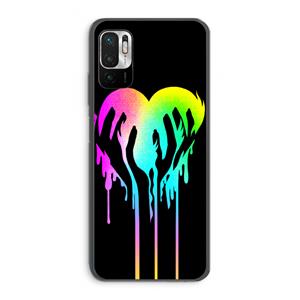CaseCompany Hold My Heart: Xiaomi Redmi Note 10 5G Transparant Hoesje