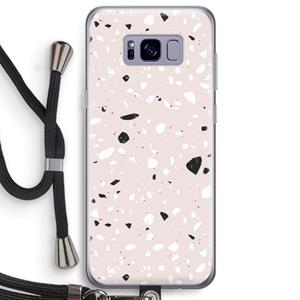 CaseCompany Terrazzo N°20: Samsung Galaxy S8 Plus Transparant Hoesje met koord