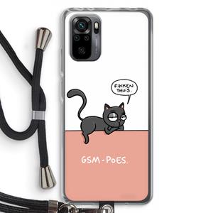 CaseCompany GSM poes: Xiaomi Redmi Note 10 Pro Transparant Hoesje met koord