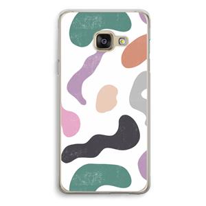 CaseCompany Memphis Shapes: Samsung Galaxy A3 (2016) Transparant Hoesje