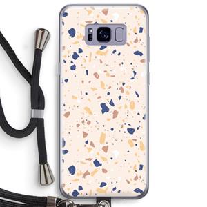 CaseCompany Terrazzo N°23: Samsung Galaxy S8 Plus Transparant Hoesje met koord