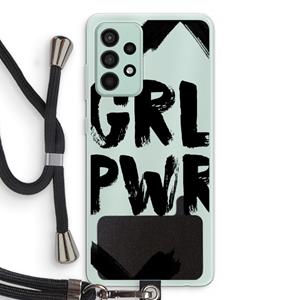 CaseCompany Girl Power #2: Samsung Galaxy A52s 5G Transparant Hoesje met koord