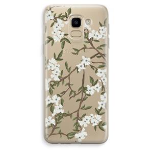 CaseCompany Blossoming spring: Samsung Galaxy J6 (2018) Transparant Hoesje