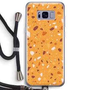 CaseCompany Terrazzo N°24: Samsung Galaxy S8 Plus Transparant Hoesje met koord