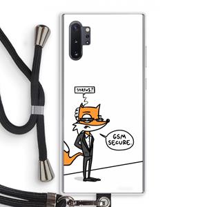 CaseCompany GSM secure: Samsung Galaxy Note 10 Plus Transparant Hoesje met koord