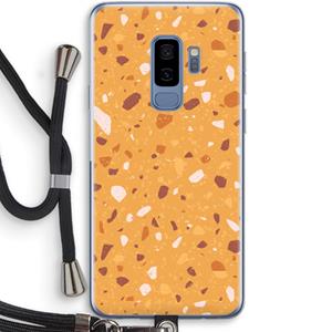 CaseCompany Terrazzo N°24: Samsung Galaxy S9 Plus Transparant Hoesje met koord