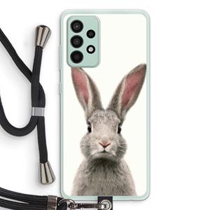 CaseCompany Daisy: Samsung Galaxy A52s 5G Transparant Hoesje met koord