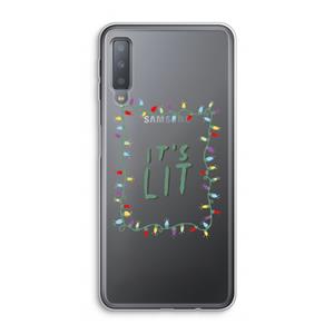 CaseCompany It's Lit: Samsung Galaxy A7 (2018) Transparant Hoesje