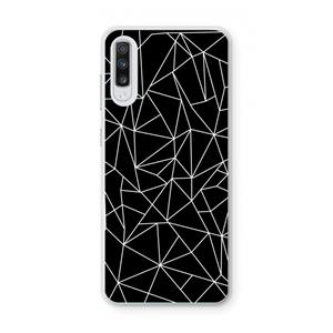 CaseCompany Geometrische lijnen wit: Samsung Galaxy A70 Transparant Hoesje