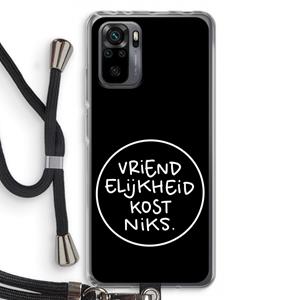 CaseCompany Vriendelijkheid: Xiaomi Redmi Note 10 Pro Transparant Hoesje met koord