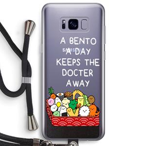 CaseCompany Bento a day: Samsung Galaxy S8 Plus Transparant Hoesje met koord