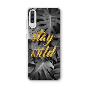 CaseCompany Stay wild: Samsung Galaxy A70 Transparant Hoesje